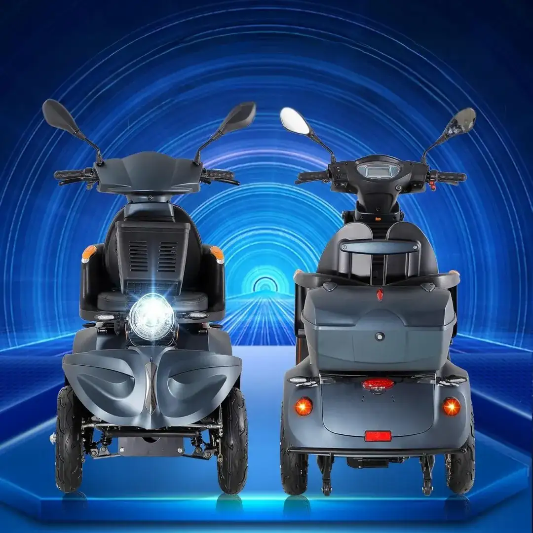 1755185396-1753132788-2 Scoo - Elektrische Scootmobiel voor Senioren – Opvouwbaar, vierwielig, Met Draaibare Zitting - Bilde 1